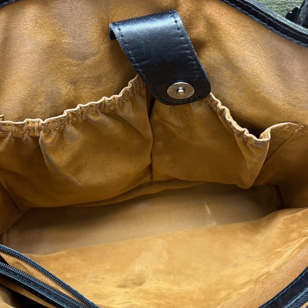 Patricia Nash Black Leather Tote - Picture 8 of 10